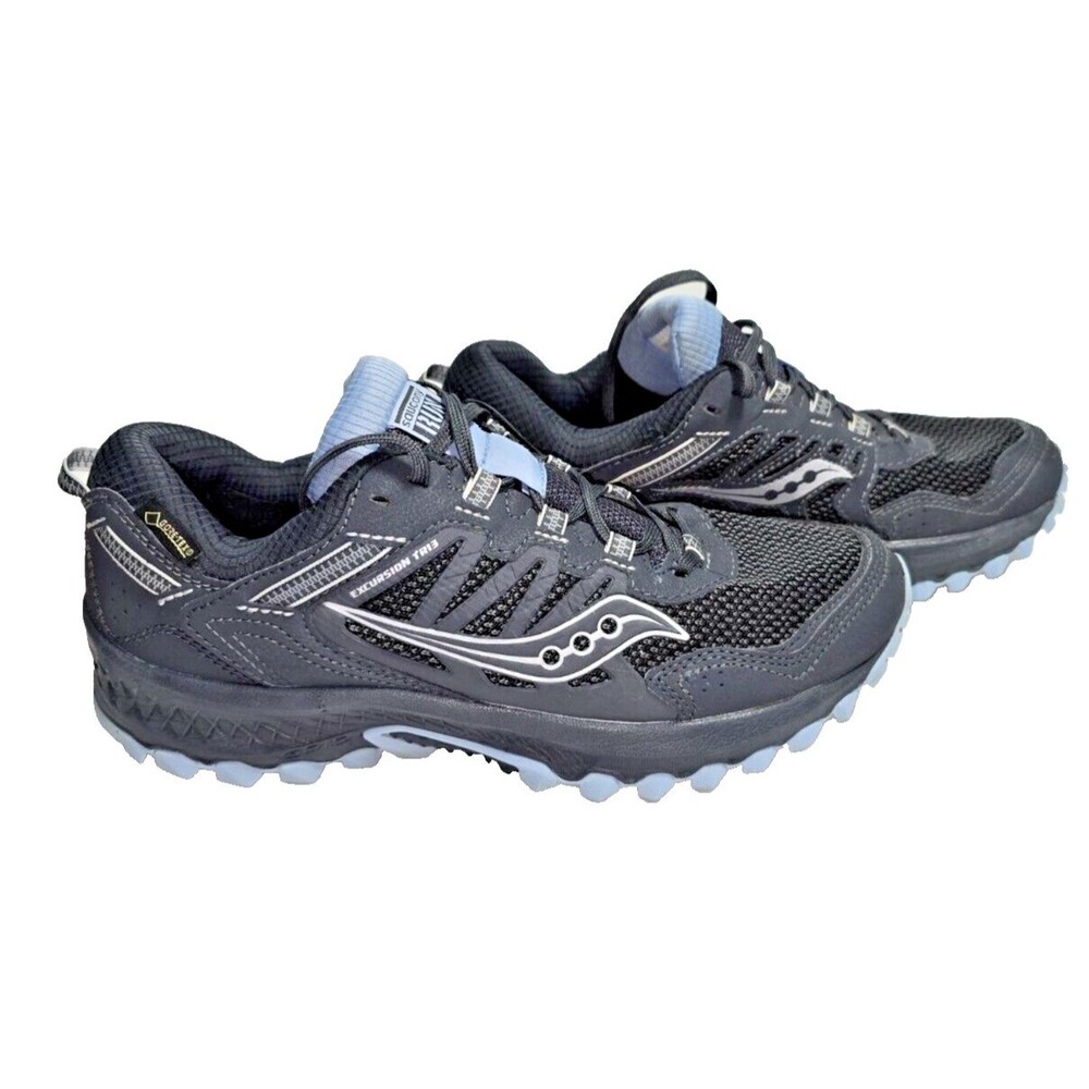 Saucony Excursion TR13 Black Pale‎ Blue- US 7.5 Run Anywhere  Gore-Tex Versafoam